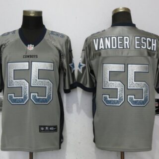 Nike Cowboys 55 Leighton Vander Esch Gray Drift Fashion Elite Jersey