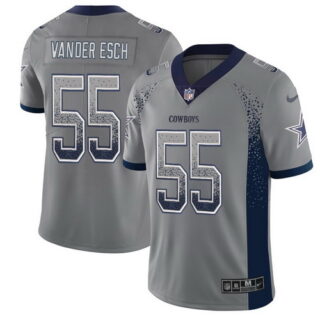 Nike Cowboys 55 Leighton Vander Esch Gray Drift Fashion Limited Jersey
