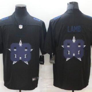 Nike Cowboys 88 Ceedee Lamb Black Shadow Logo Limited Jersey