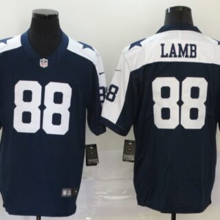 Nike Cowboys 88 Ceedee Lamb Navy 2020 NFL Draft First Round Pick Throwback Vapor Untouchable Limited Jersey