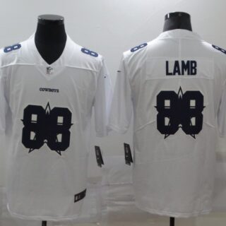 Nike Cowboys 88 Ceedee Lamb White Shadow Logo Limited Jersey