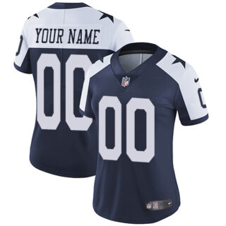 Nike Dallas Cowboys Elite Navy Blue Alternate Women's Jersey NFL Throwback Vapor Untouchable Customized jerseys