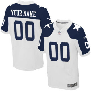 Nike Dallas Cowboys Elite White Alternate Men's Jersey NFL Throwback Customized jerseys