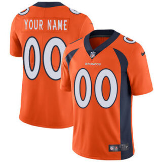 Nike Denver Broncos Limited Orange Home Men's Jersey NFL Vapor Untouchable Customized jerseys