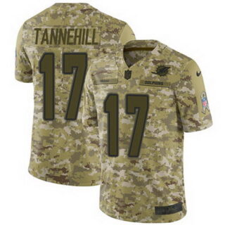 Nike Dolphins #17 Ryan Tannehill Camo Youth Stitched NFL Limited 2018 Salute to Service Jersey