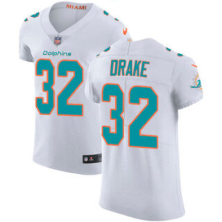 Nike Dolphins #32 Kenyan Drake White Men's Stitched NFL Vapor Untouchable Elite Jersey