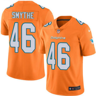Nike Dolphins #46 Durham Smythe Orange Men's Stitched NFL Limited Rush Jersey