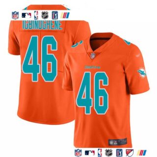 Nike Dolphins #46 Noah Igbinoghene Orange Men's Stitched NFL Limited Inverted Legend Jersey