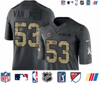 Nike Dolphins #53 Kyle Van Noy Black Men's Stitched NFL Limited 2016 Salute to Service Jersey