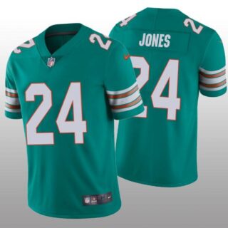Nike Dolphins 24 Byron Jones Aqua Throwback Vapor Untouchable Limited Jersey