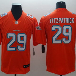Nike Dolphins 29 Minkah Fitzpatrick Orange Vapor Untouchable Limited Jersey