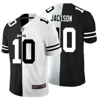Nike Eagles 10 DeSean Jackson Black And White Split Vapor Untouchable Limited Jersey