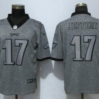 Nike Eagles 17 Alshon Jeffery Gray Gridiron Gray Vapor Untouchable Limited Jersey