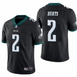 Nike Eagles 2 Jalen Hurts Black 2020 NFL Draft First Round Pick Vapor Untouchable Limited Jersey