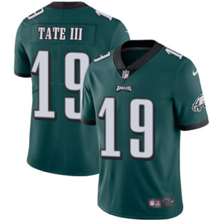 Nike Eagles #19 Golden Tate III Midnight Green Team Color Men's Stitched NFL Vapor Untouchable Limited Jersey
