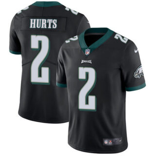 Nike Eagles #2 Jalen Hurts Black Alternate Men's Stitched NFL Vapor Untouchable Limited Jersey