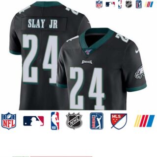 Nike Eagles #24 Darius Slay Jr Black Alternate Men's Stitched NFL 100th Season Vapor Untouchable Limited Jersey