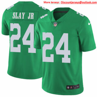 Nike Eagles #24 Darius Slay Jr Green Men's Stitched NFL Limited Rush Jersey