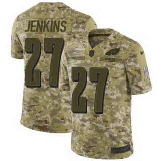 Nike Eagles #27 Malcolm Jenkins Camo Men's Stitched NFL Limited 2018 Salute To Service Jersey