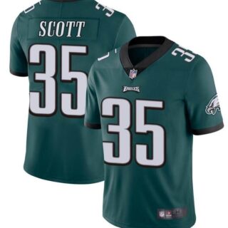 Nike Eagles 35 Boston Scott Green Vapor Untouchable Limited Jersey