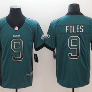 Nike Eagles 9 Nick Foles Green Drift Fashion Limited Jersey