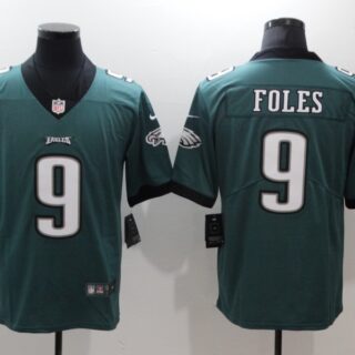 Nike Eagles 9 Nick Foles Green Vapor Untouchable Limited Jersey