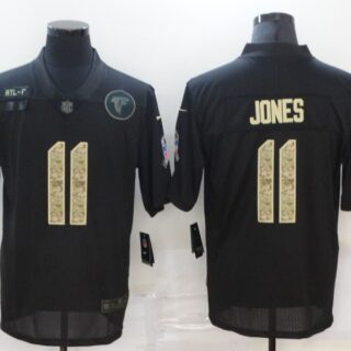 Nike Falcons 11 Julio Jones Black Camo 2020 Salute To Service Limited Jersey