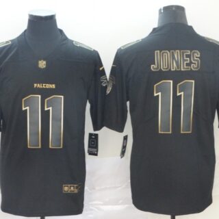 Nike Falcons 11 Julio Jones Black Gold Vapor Untouchable Limited Jersey