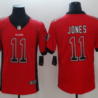 Nike Falcons 11 Julio Jones Red Drift Fashion Limited Jersey