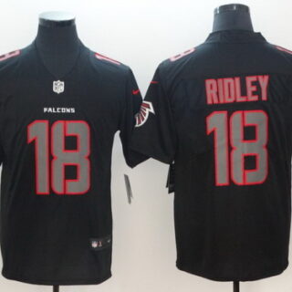 Nike Falcons 18 Calvin Ridley Black Impact Rush Limited Jersey