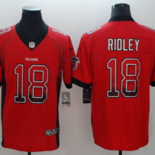 Nike Falcons 18 Calvin Ridley Red Drift Fashion Limited Jersey