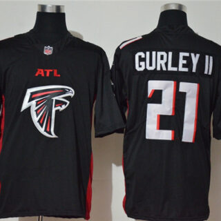 Nike Falcons 21 Todd Gurley II Black Team Big Logo Vapor Untouchable Limited Jersey