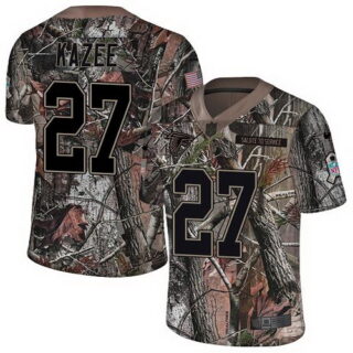 Nike Falcons #27 Damontae Kazee Camo Men's Stitched NFL Limited Rush Realtree Jersey