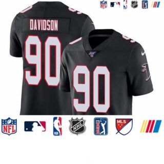 Nike Falcons #90 Marlon Davidson Black Alternate Men's Stitched NFL 100th Season Vapor Untouchable Limited Jersey