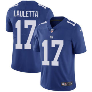 Nike Giants #17 Kyle Lauletta Royal Blue Team Color Men's Stitched NFL Vapor Untouchable Limited Jersey