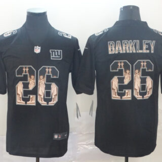 Nike Giants 26 Saquon Barkley Black Statue Of Liberty Limited Jersey