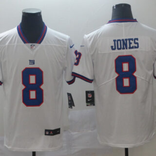 Nike Giants 8 Daniel Jones White 2019 NFL Draft First Round Pick Vapor Untouchable Limited Jersey