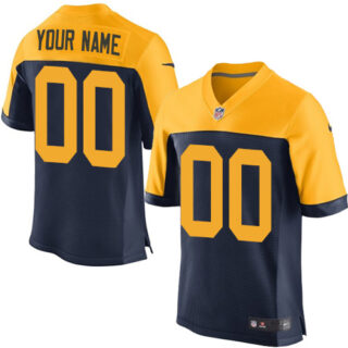 Nike Green Bay Packers Elite Navy Blue Alternate Men's Jersey NFL Customized jerseys