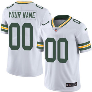 Nike Green Bay Packers Limited White Road Men's Jersey NFL Vapor Untouchable Customized jerseys