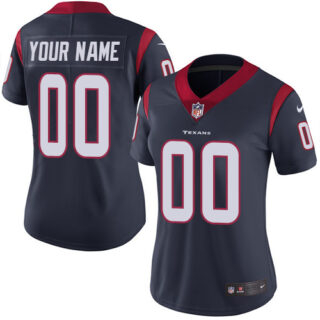 Nike Houston Texans Elite Navy Blue Home Women's Jersey NFL Vapor Untouchable Customized jerseys