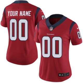 Nike Houston Texans Elite Red Alternate Women's Jersey NFL Vapor Untouchable Customized jerseys