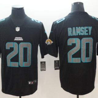 Nike Jaguars 20 Jalen Ramsey Black Vapor Impact Limited Jersey