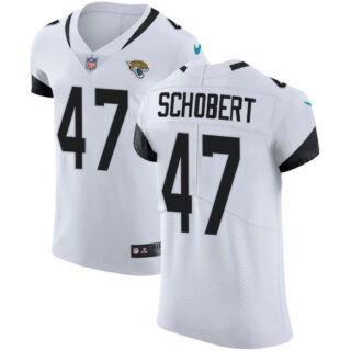 Nike Jaguars #47 Joe Schobert White Men's Stitched NFL New Elite Jersey
