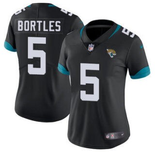 Nike Jaguars #5 Blake Bortles Black Alternate Women's Stitched NFL Vapor Untouchable Limited Jersey