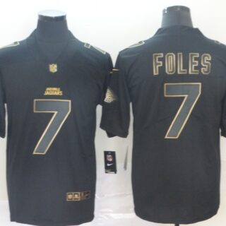 Nike Jaguars 7 Nick Foles Black Gold Vapor Untouchable Limited Jersey