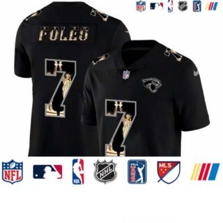 Nike Jaguars 7 Nick Foles Black Statue Of Liberty Limited Jersey