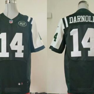 Nike Jets 14 Sam Darnold Green Elite Jersey