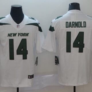 Nike Jets 14 Sam Darnold White New 2019 Vapor Untouchable Limited Jersey