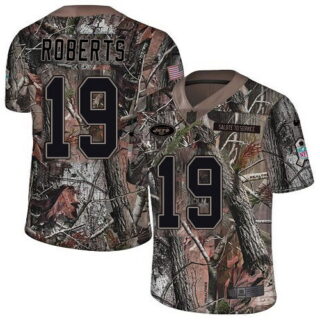 Nike Jets #19 Andre Roberts Camo Men's Stitched NFL Limited Rush Realtree Jersey