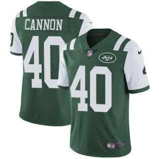 Nike Jets #40 Trenton Cannon Green Team Color Men's Stitched NFL Vapor Untouchable Limited Jersey